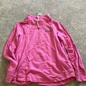 Womens pink VV crew neck